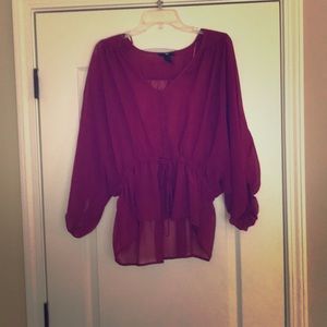 Fuchsia blouse